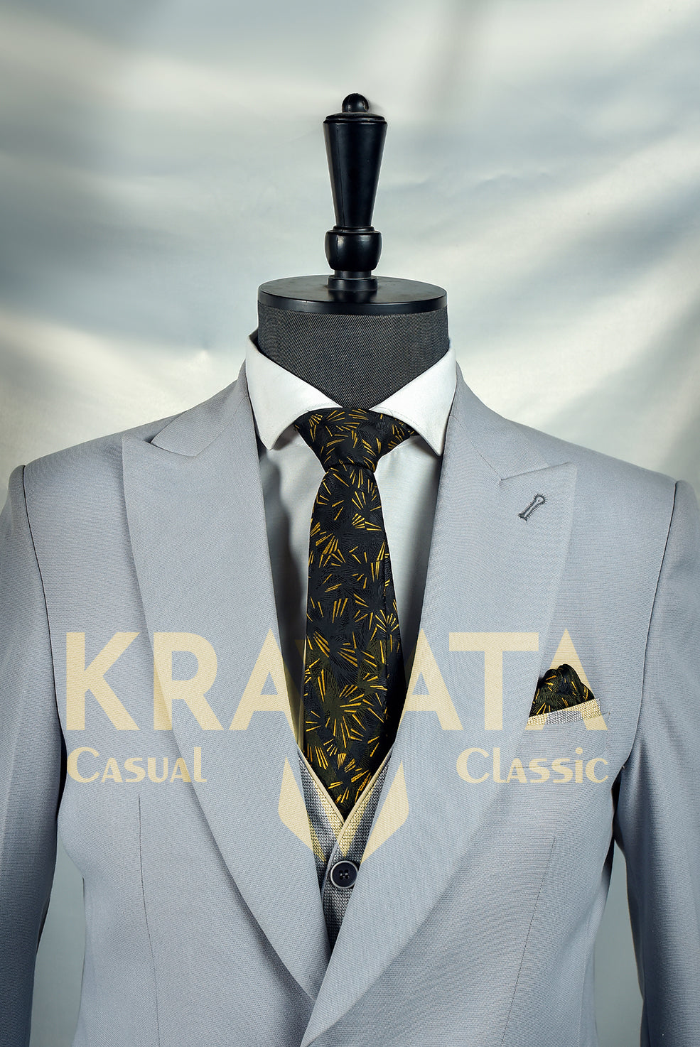 Light Gray Formal Suit for Men
